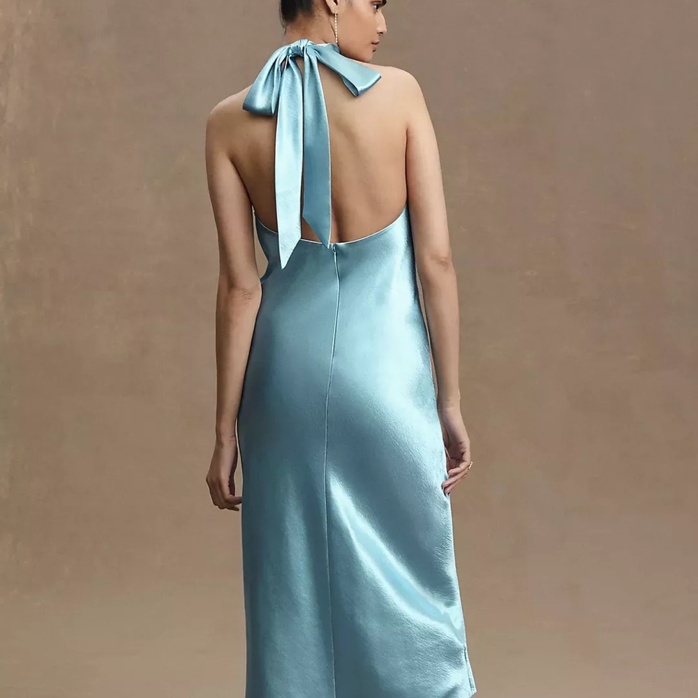 Sachin and Babi Halter Tie Sadie MIDI Gown